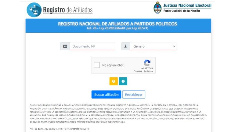 PASO 2023 cómo saber si estoy afiliado a partido político