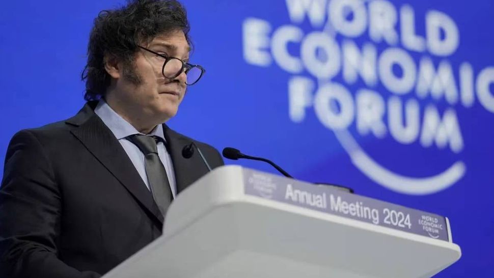 Javier Milei Habl En El Foro De Davos