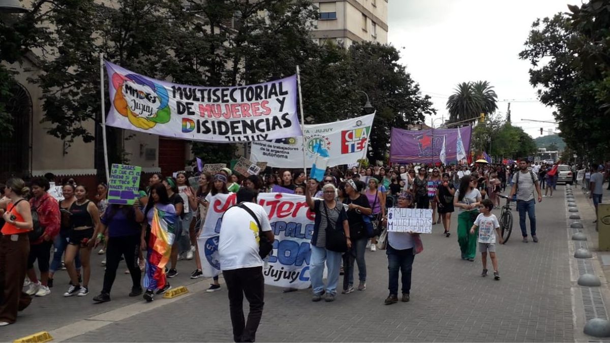 Día de la Mujer multitudinaria marcha en Jujuy