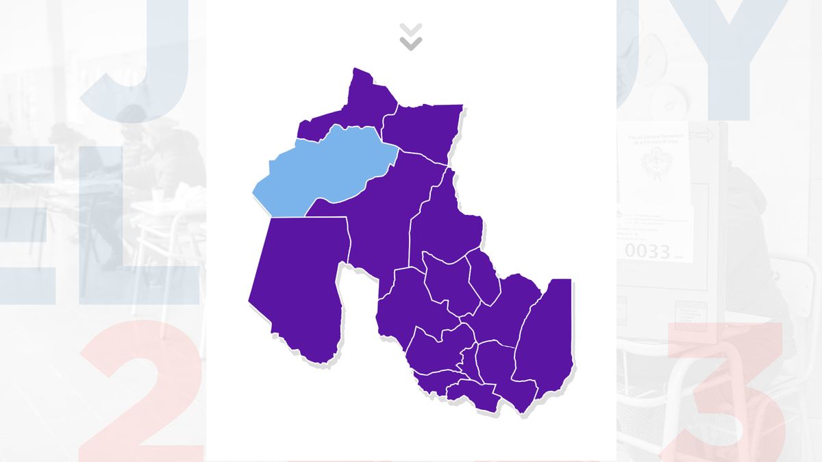 Elecciones 2023 en Jujuy así quedó pintado el mapa