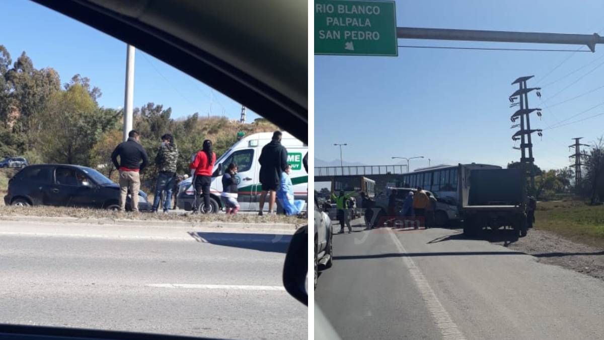 Dos accidentes simultáneos sobre Ruta 66 dejaron heridos