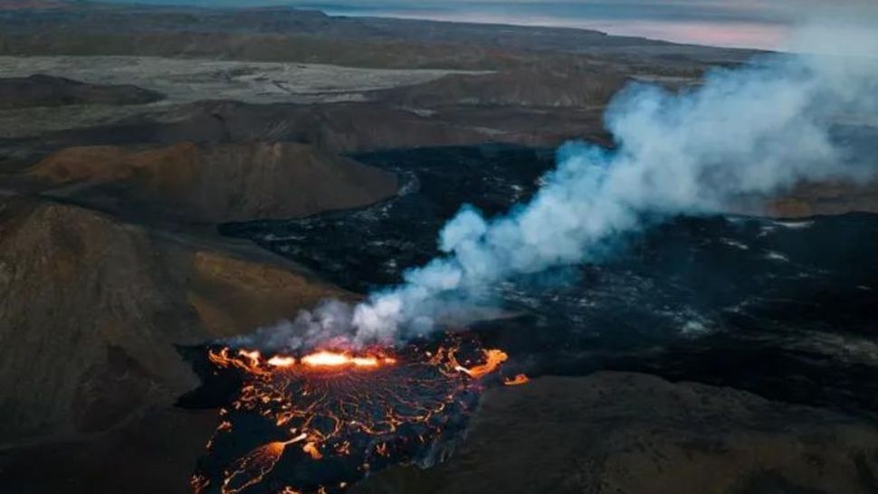 El volcán en Grindavík está en su mayor expresión