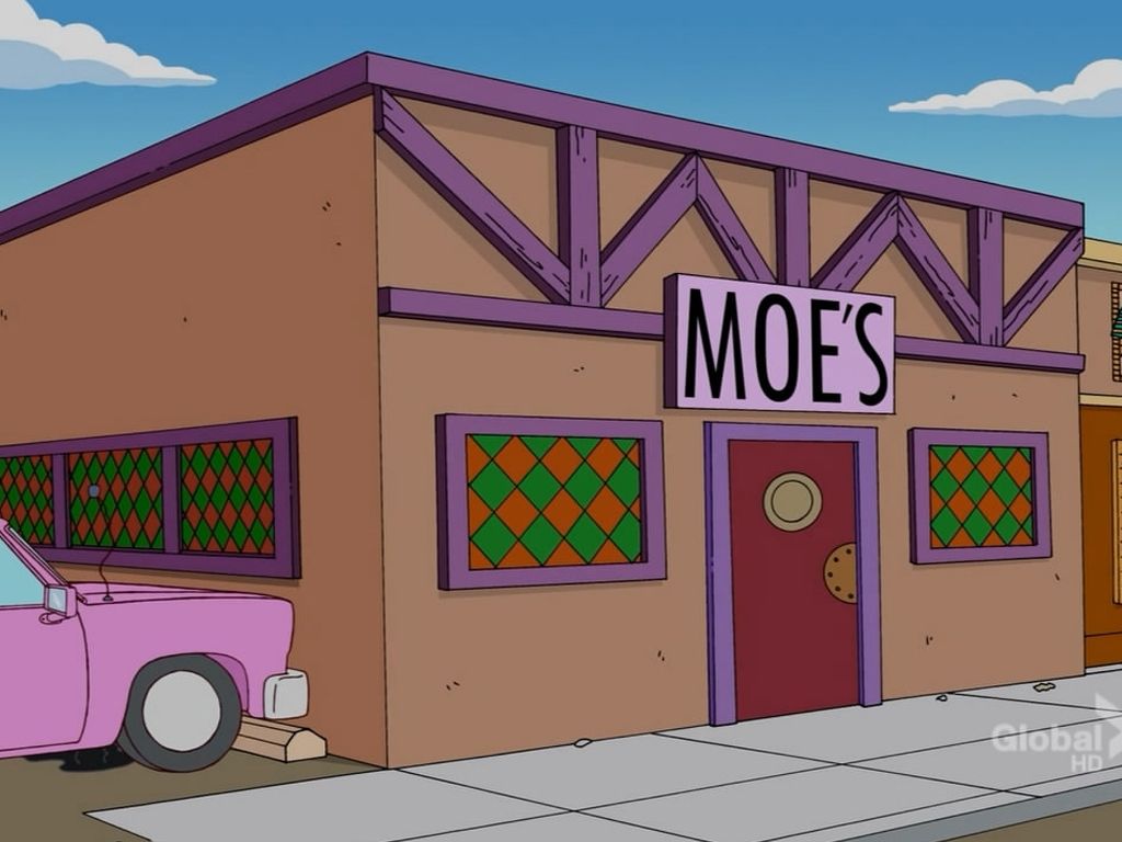 Un fanático de Los Simpsons convirtió una casa en la legendaria taberna