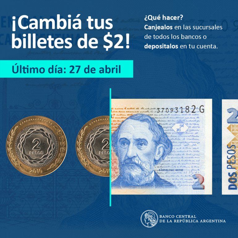 Los Billetes De $2 Dejan De Circular: Mirá Qué Tenés Que Hacer Para No ...