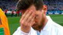 ¿preocupado o concentrado? messi se tapo la cara durante el himno ¿preocupado o concentrado? messi se tapo la cara durante el himno
