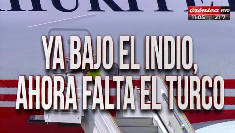 El momento en que esperaban la llegada del primer ministro Turco