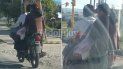 inconsciencia total: viajan de a cuatro en moto, sin casco, sin patente y con un bebe en brazos inconsciencia total: viajan de a cuatro en moto, sin casco, sin patente y con un bebe en brazos