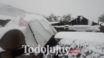Fuerte nevada en Tumbaya