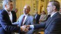 Macri y Pichetto, durante uno de sus encuentros (Fuente: NA). Macri y Pichetto, durante uno de sus encuentros (Fuente: NA).
