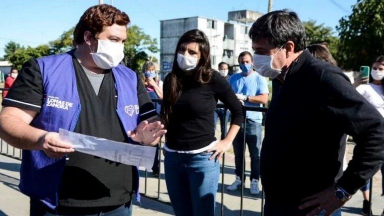 El ministro de Desarrollo Social, Daniel Arroyo, en un barrio de Lomas de Zamora. En la pospandemia buscar&aacute; crear 300 mil puestos de trabajo.