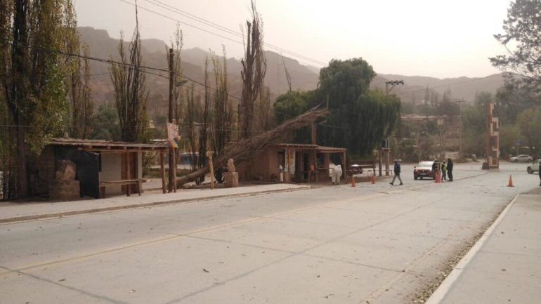 Vientos fuertes en Tilcara - Jujuy