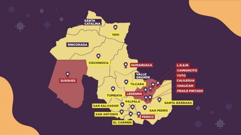 Zonas en Jujuy por covid-19
