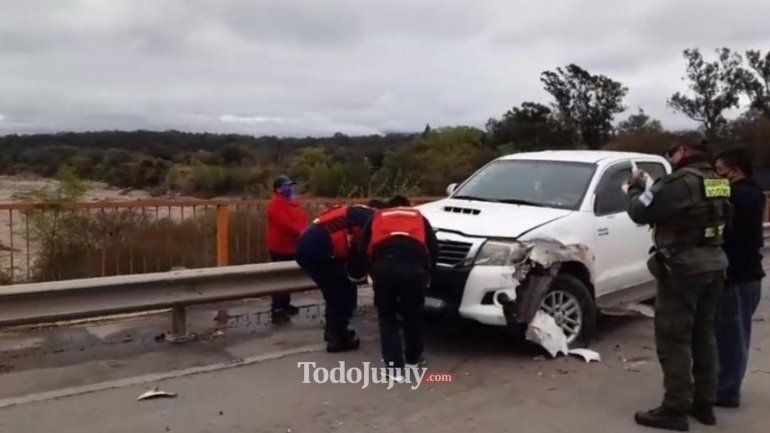 San Pedro: Choque en el puente Emilio Lozano 