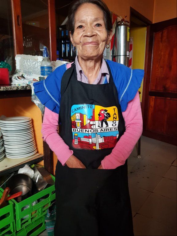 Do&ntilde;a Juanita, fundadora del restaurante "Pinocho" en Humahuaca 