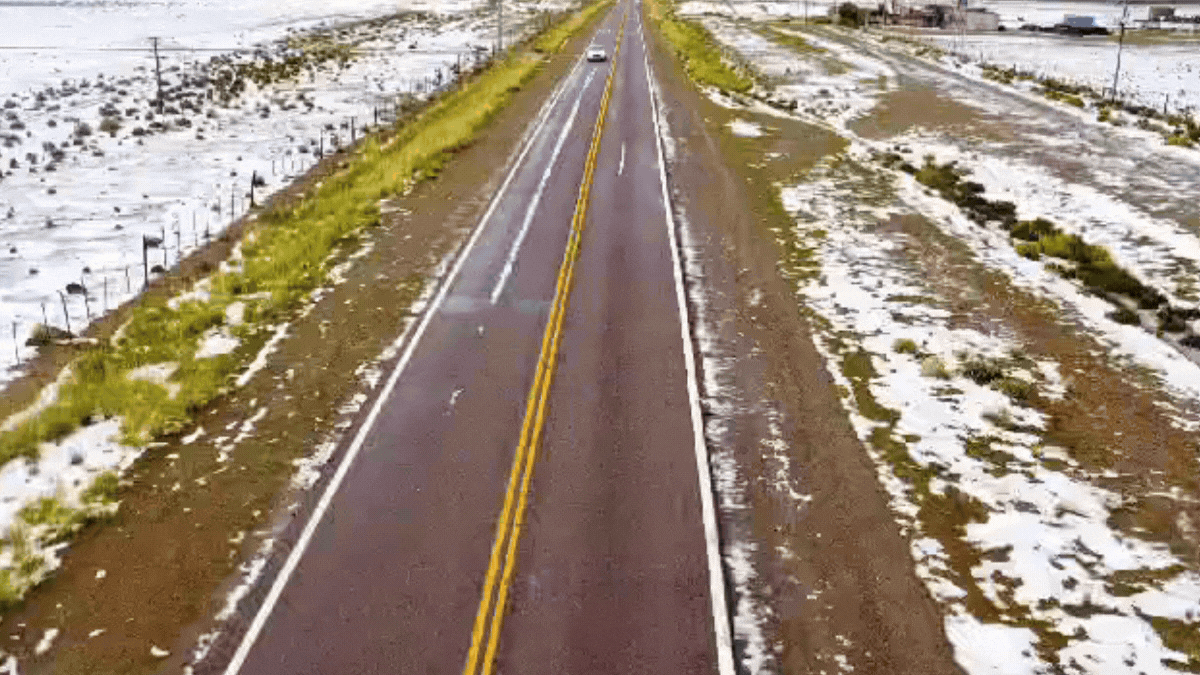 Un pueblo en la puna de Jujuy se cubrió de nieve en pleno verano