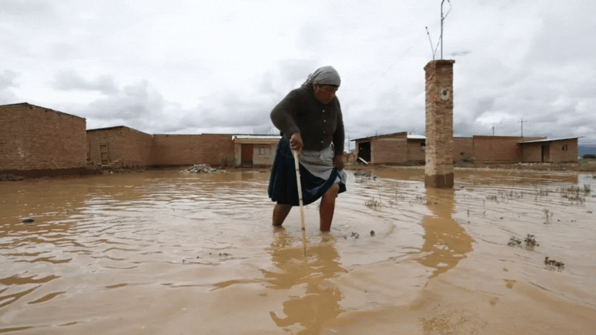Temporal en Bolivia deja un saldo terrible de muertos y desaparecidos.