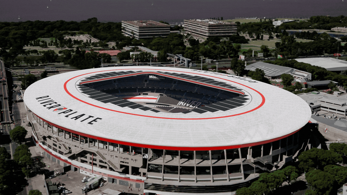 El presidente de River Plate anunció que techarán y ampliarán el Estadio Mâs Monumental El presidente de River Plate anunció que techarán y ampliarán el Estadio Mâs Monumental