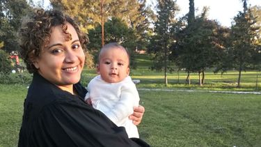Mariana junto a Benito, protagonistas de una hermosa historia.