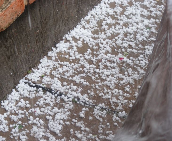 Fuerte granizada