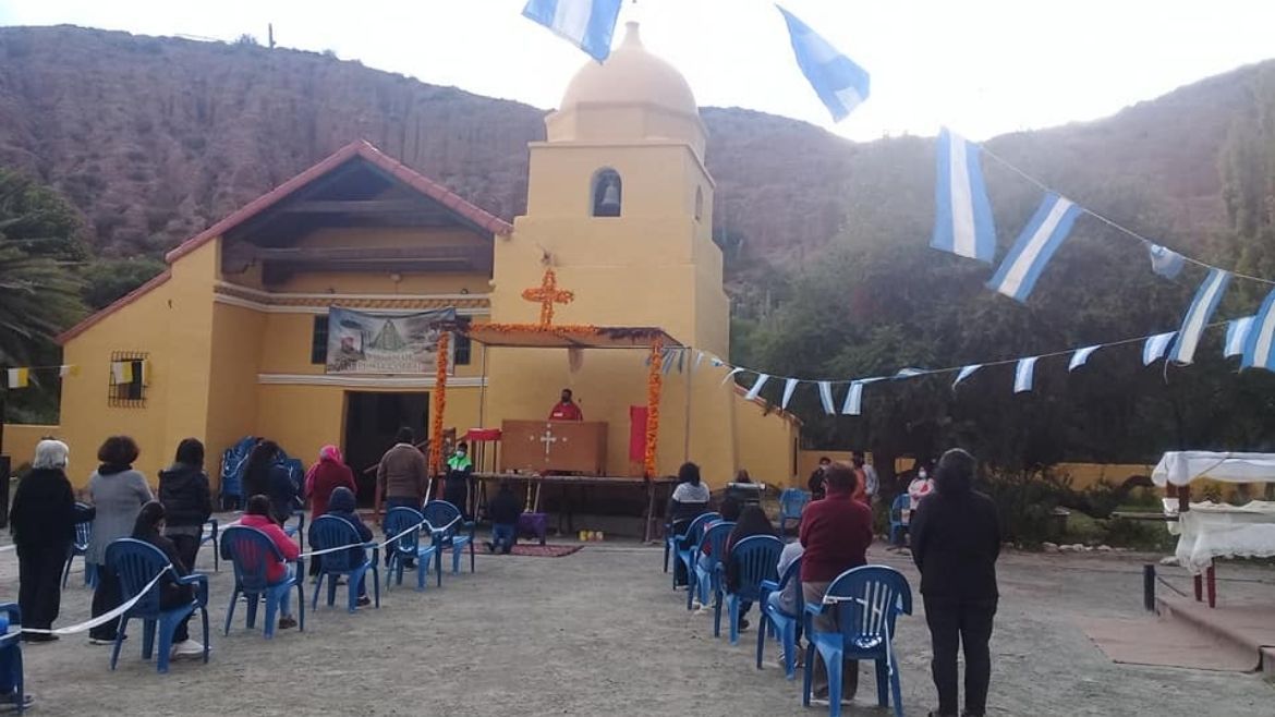 La virgen de Punta Corral y Río Blanco en Tumbaya