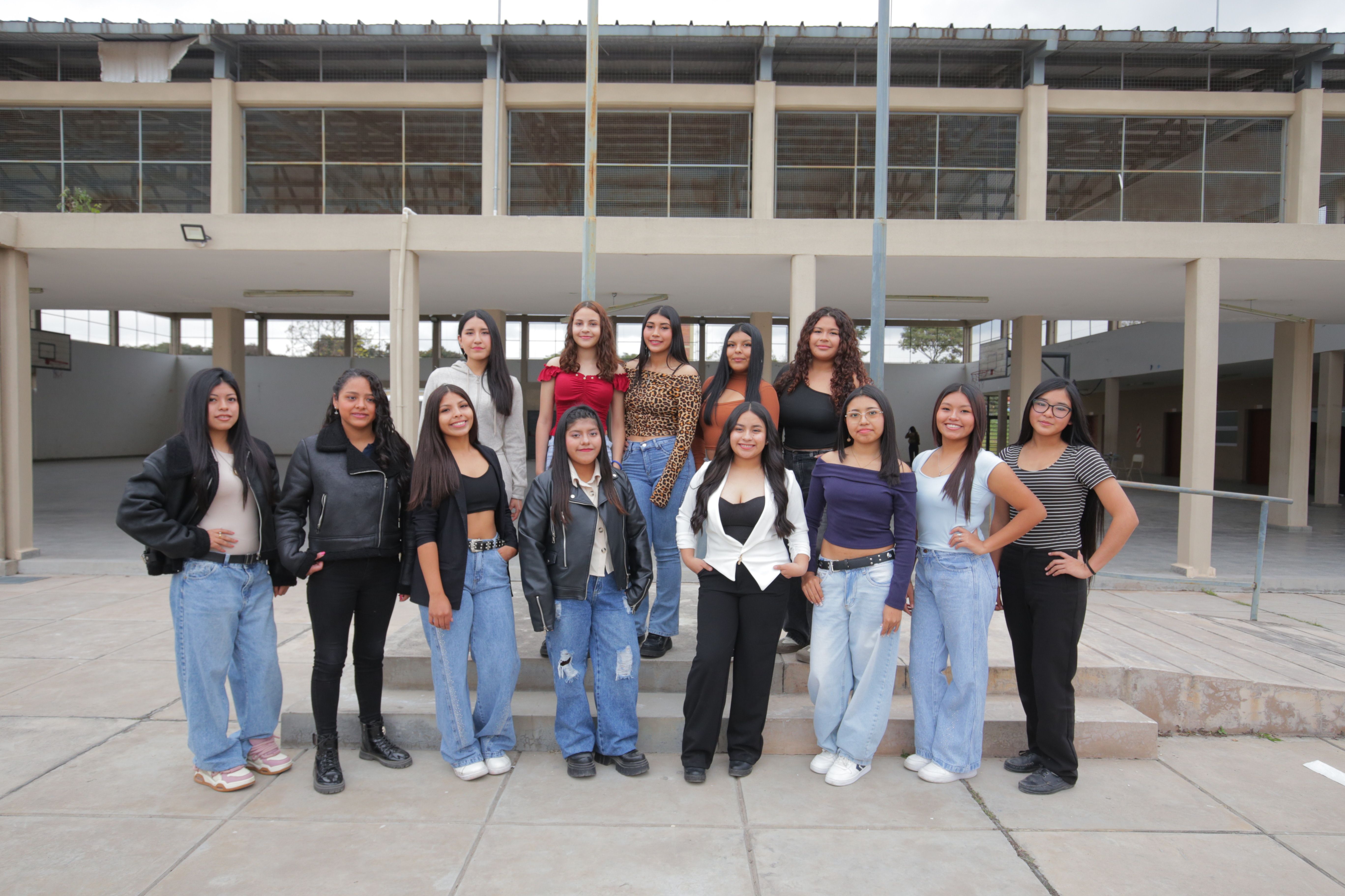 Candidatas del Colegio Secundario N° 48.