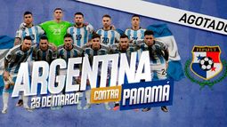 Entradas agotadas para la Selección Argentina vs Panamá.