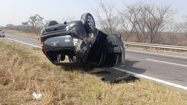 Vuelco en Ruta 66.