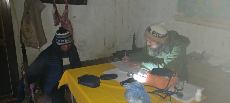Consultorio improvisado