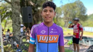 Catriel Ábalos, ciclista jujeño.