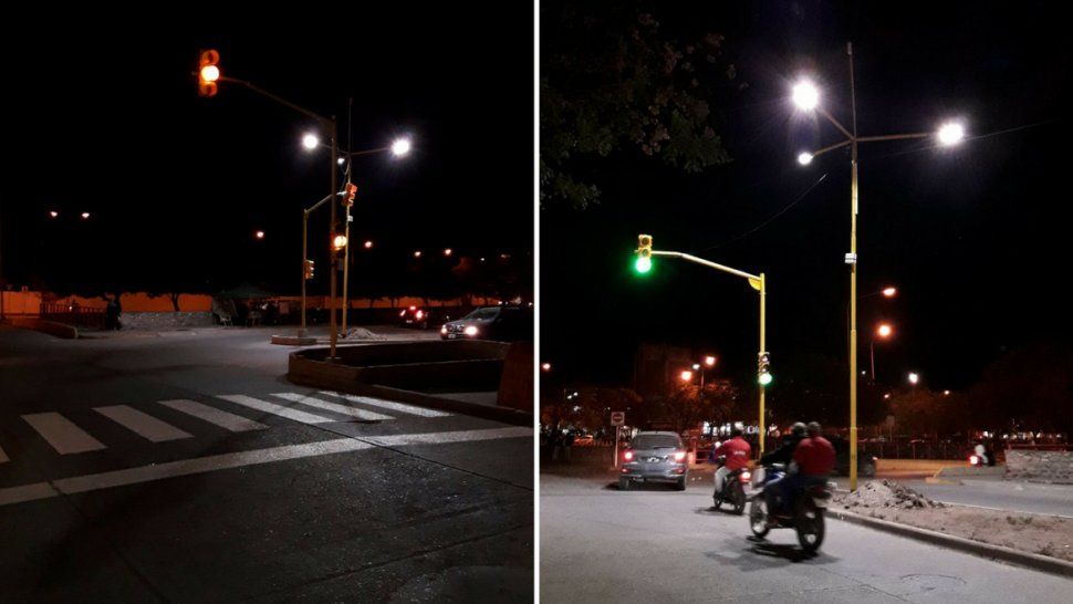 Instalaron el primer semáforo LED con WiFi ideado por alumnos de una escuela técnica
