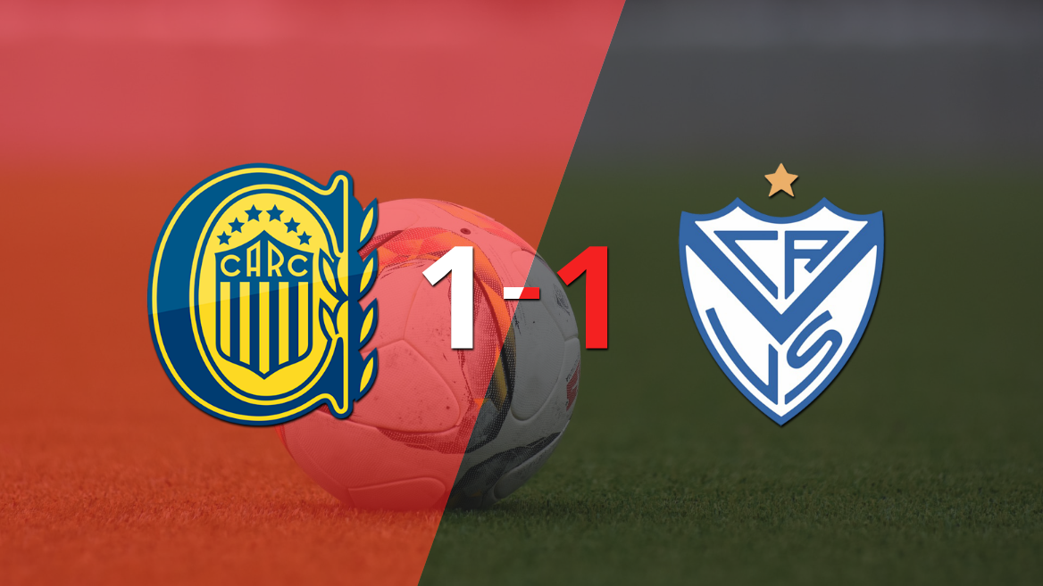reparto de puntos en el empate a uno entre rosario central y velez