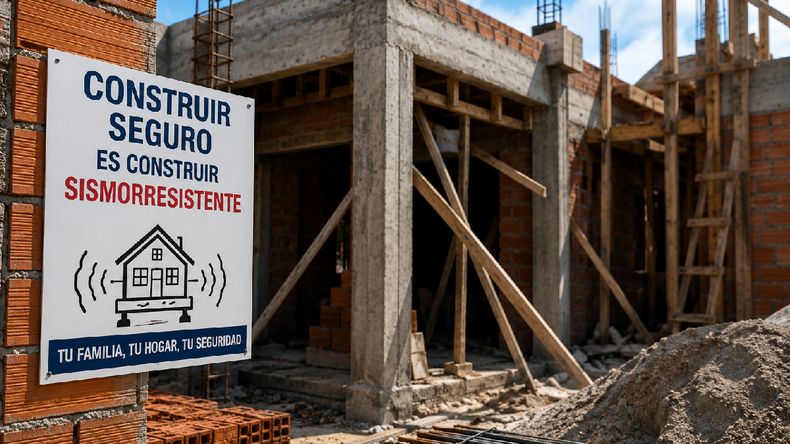 Construcciones sismorresistentes en Jujuy (Foto generada con IA)