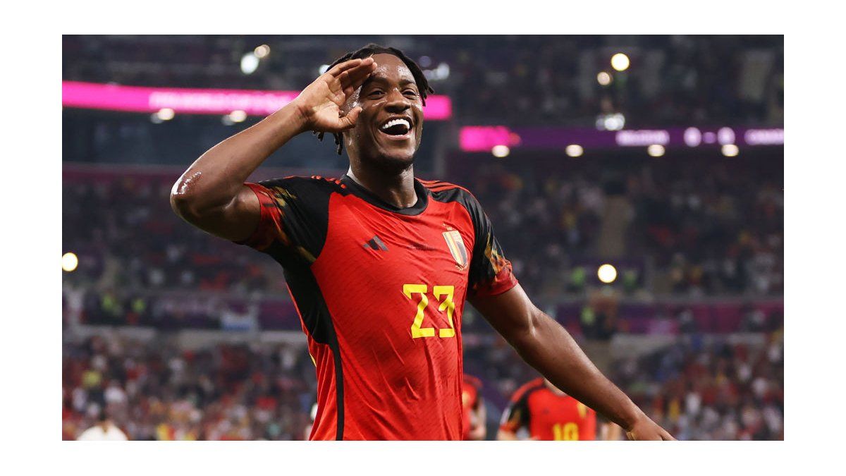 Batshuayi marcó el primer gol de Bélgica en el Mundial Qatar 2022.