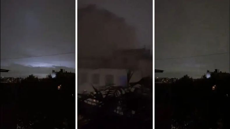 Impactantes fotografías capturadas durante el episodio climático en la Ciudad Autónoma de Buenos Aires.