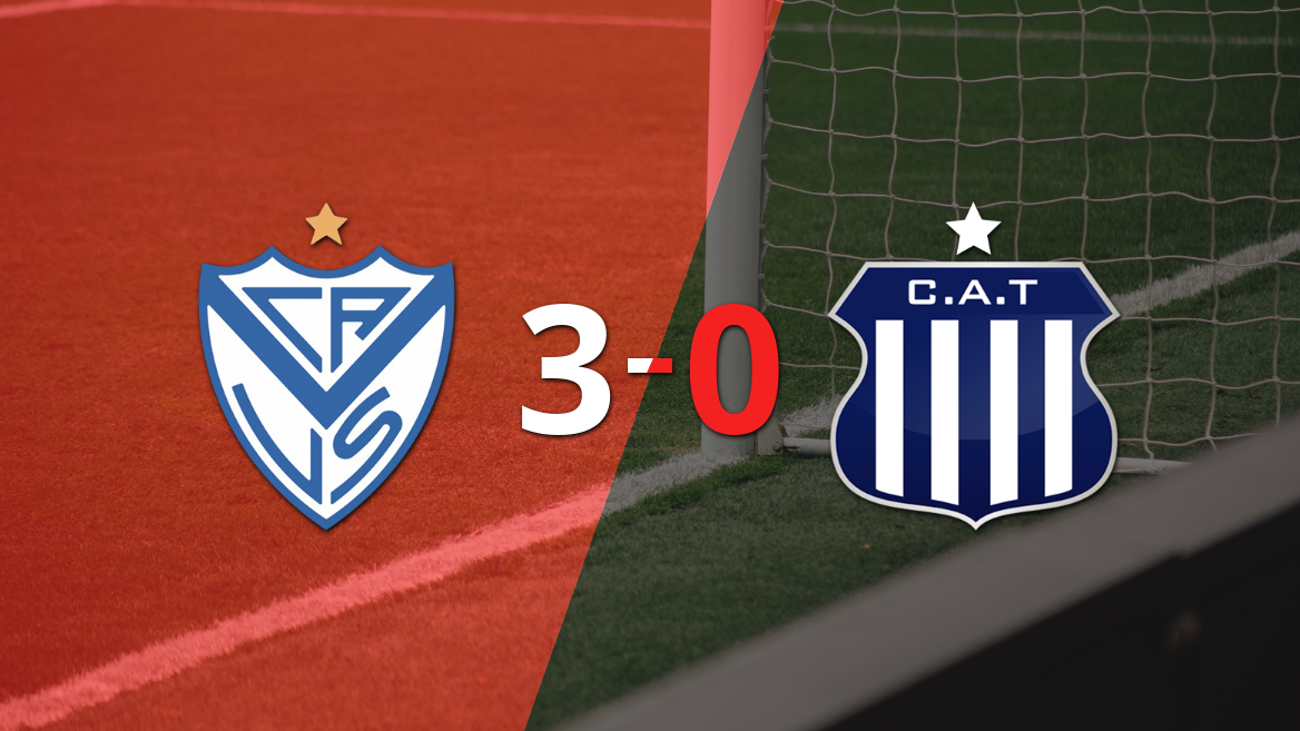 tranquila victoria de velez por 3 a 0 frente a talleres