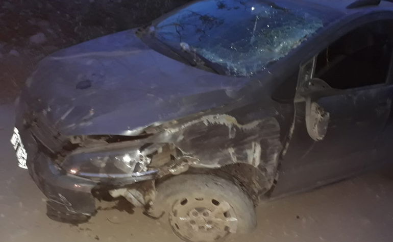 Vehículo involucrado en el accidente de Lozano