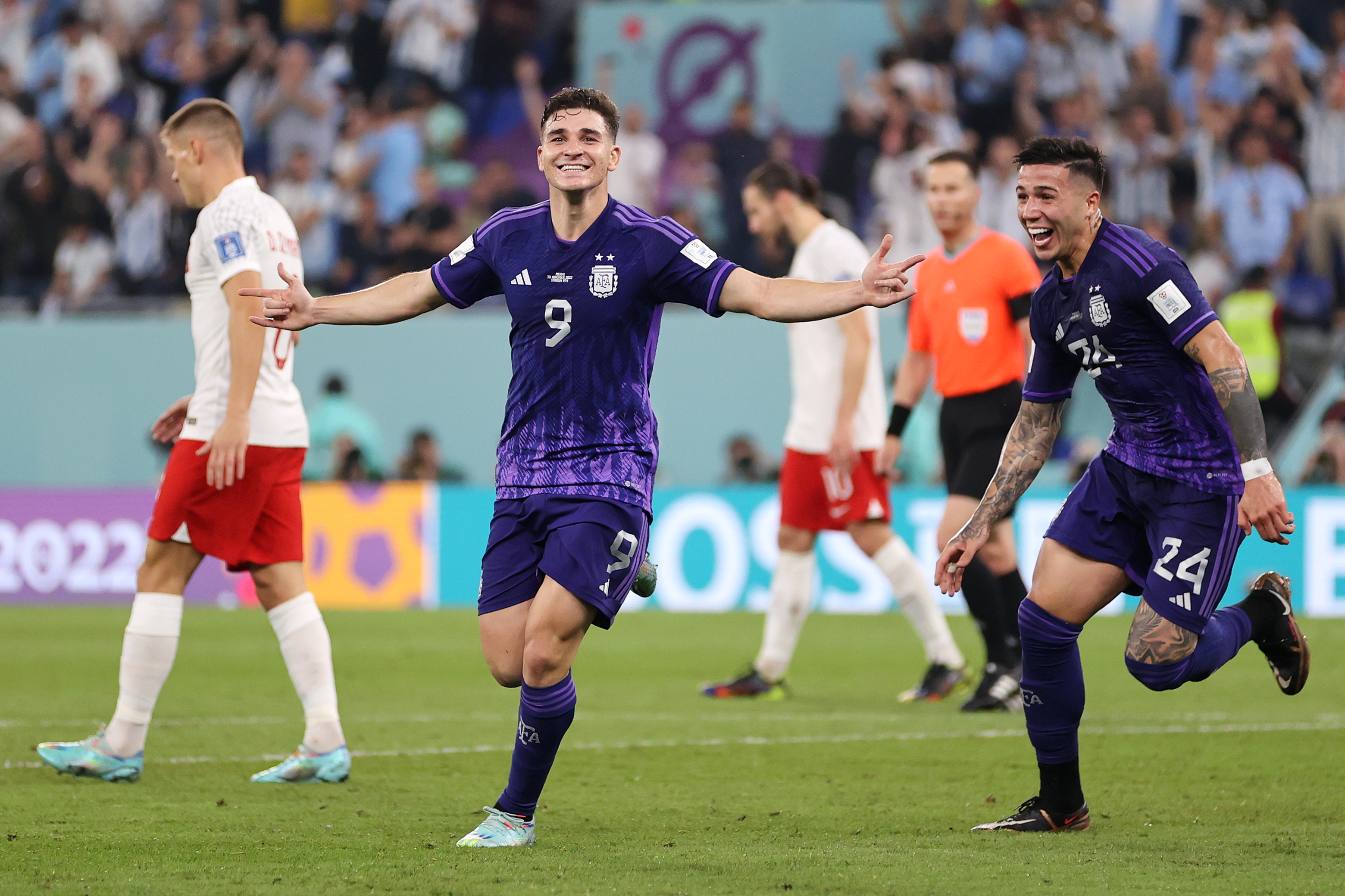 Julián Álvarez puso el 2 a 0 para Argentina en el Mundial Qatar 2022.