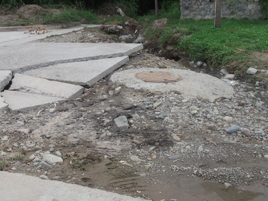 Calle en mal estado
