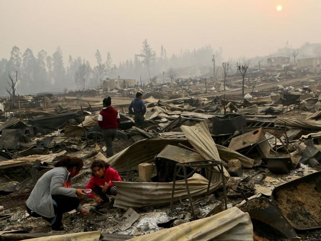 Incendio en Chile