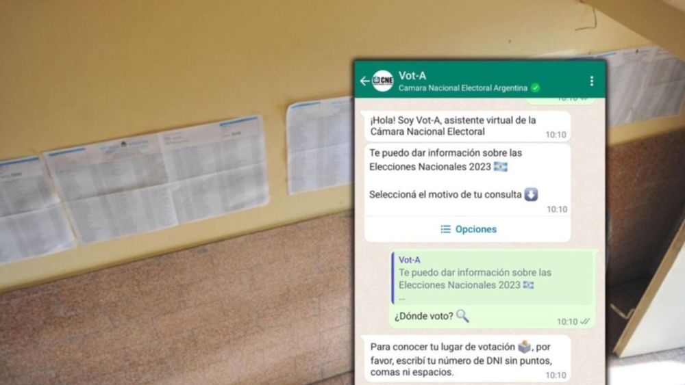 PASO 2023: consulta escuela y número de mesa por Whatsapp