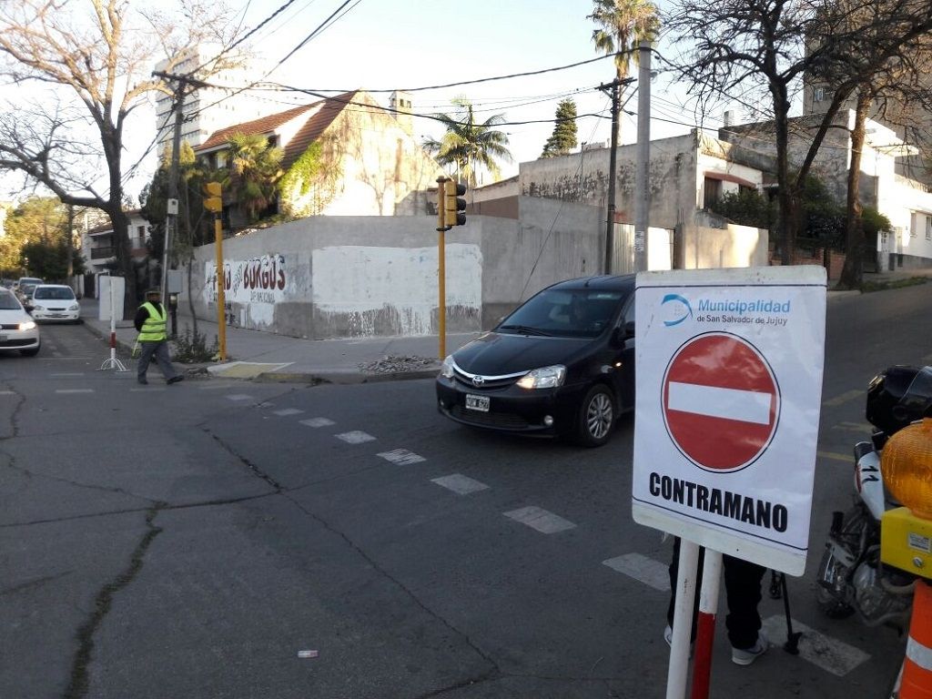 Cambio en sentido de la calle