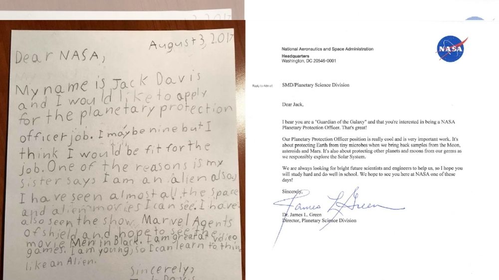 Carta a la Nasa