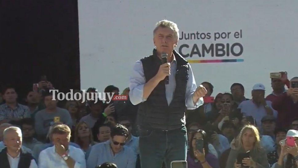 macri en jujuy: el 11 de agosto se define si seguimos hacia el futuro o volvemos al pasado