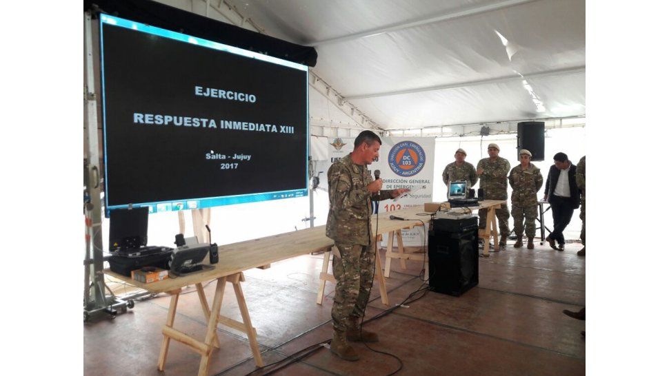 El Ministro de Defensa y el Gobernador cerraron los Ejercicios de Simulacros