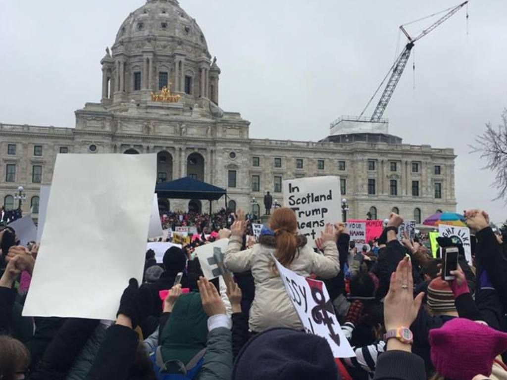 Marcha de Mujeres en Minneapolis