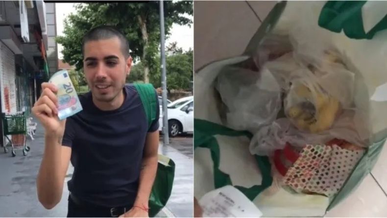 Un adolescente argentino se hizo famoso en TikTok al exhibir todo lo que puede adquirir en un mercado español.