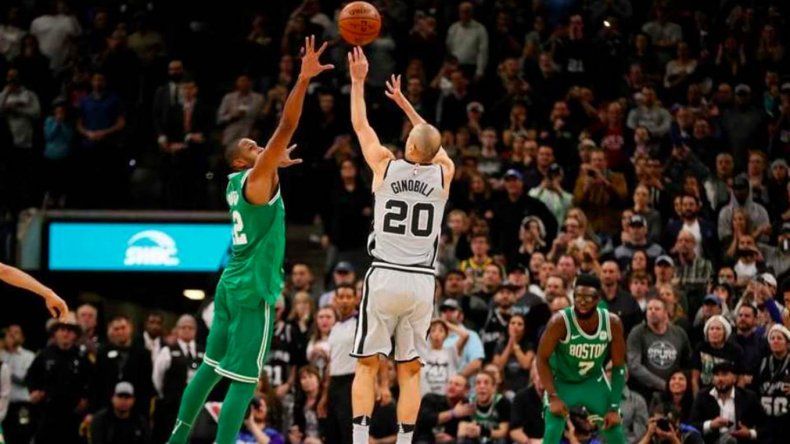 Manu Ginóbili metió el triple ganador de los Spurs y la NBA se rindió a sus pies
