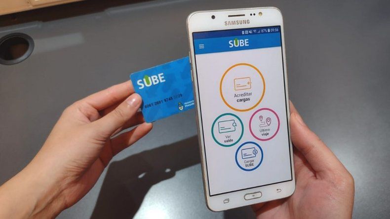 Cómo cargar la SUBE con el celular
