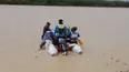 crecida del rio bermejo paralizo el cruce de chalanas en la frontera con bolivia