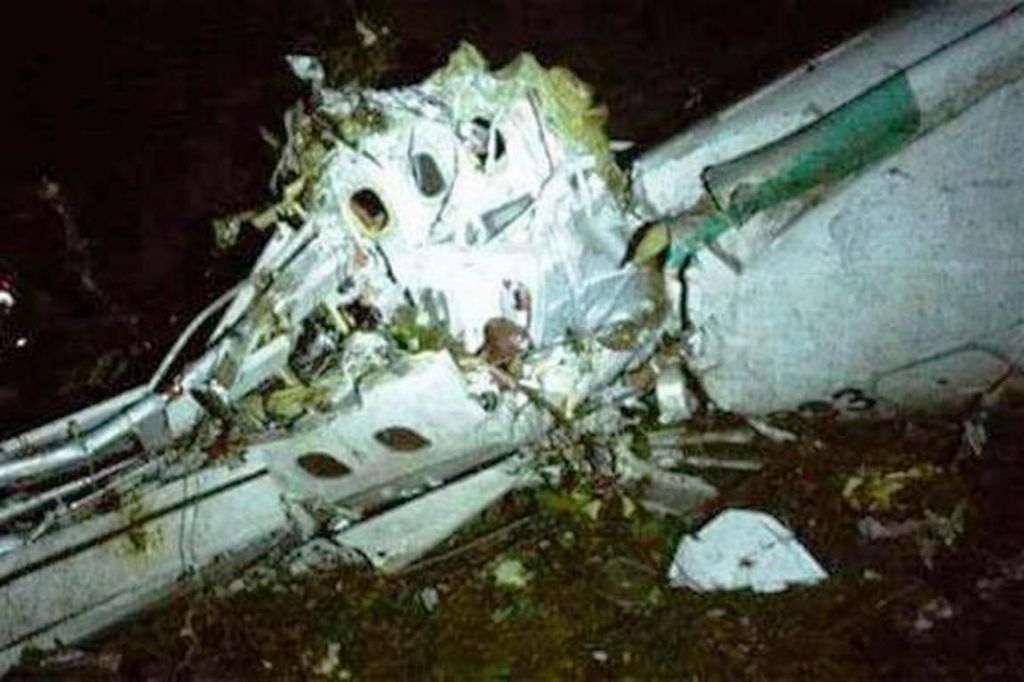 Así quedó el avión